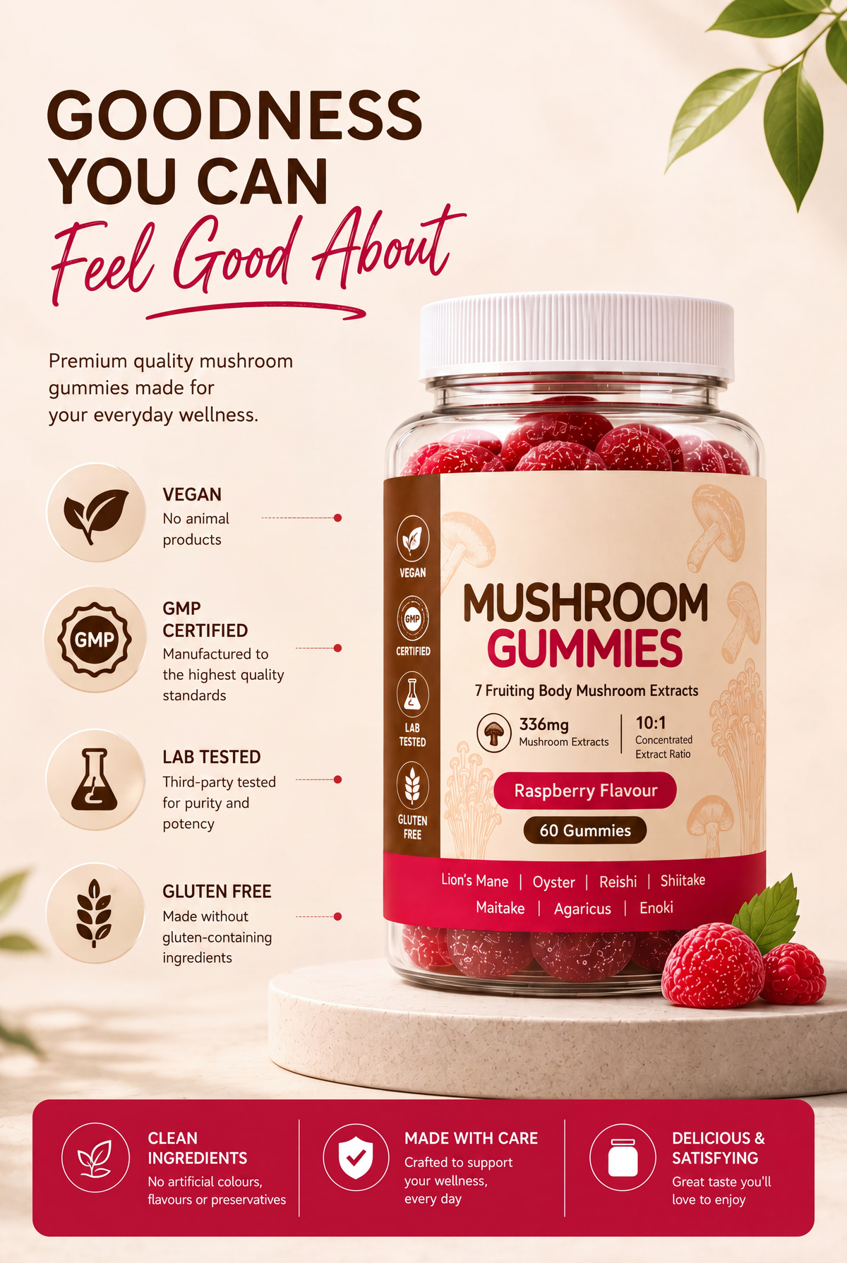 Mushroom Gummies · Lion&