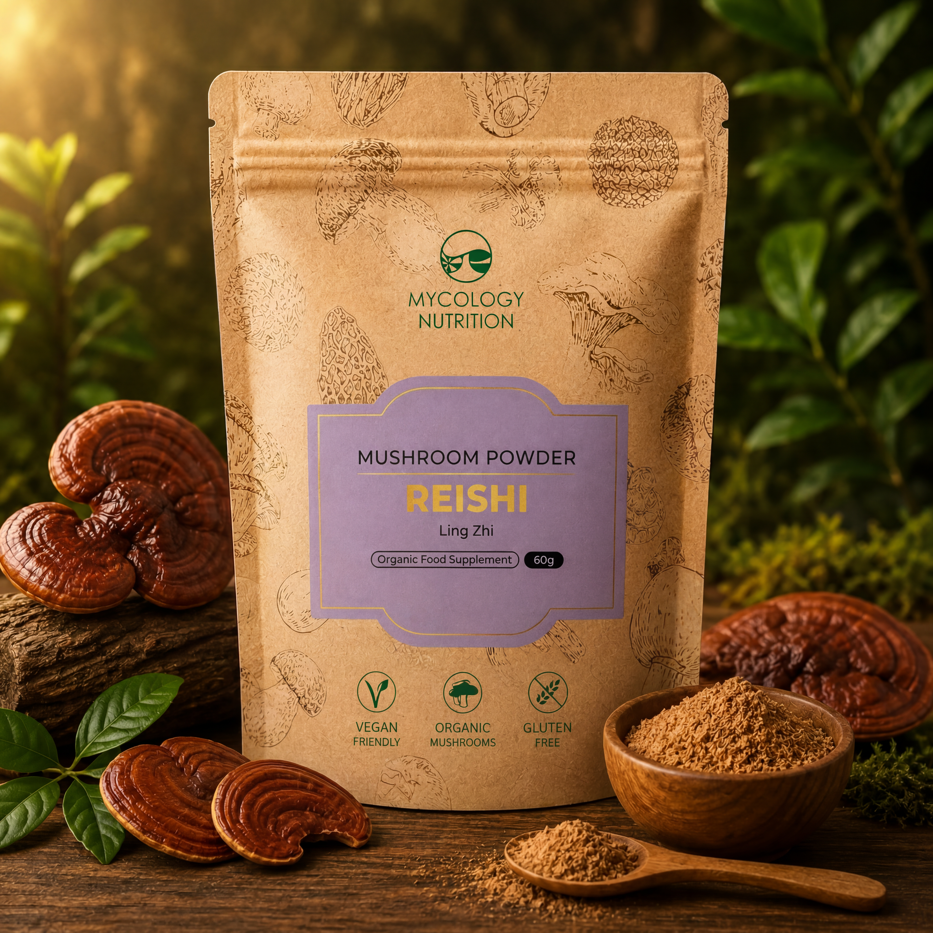 Reishi Mushroom Powder · Sleep & Calm · 60g