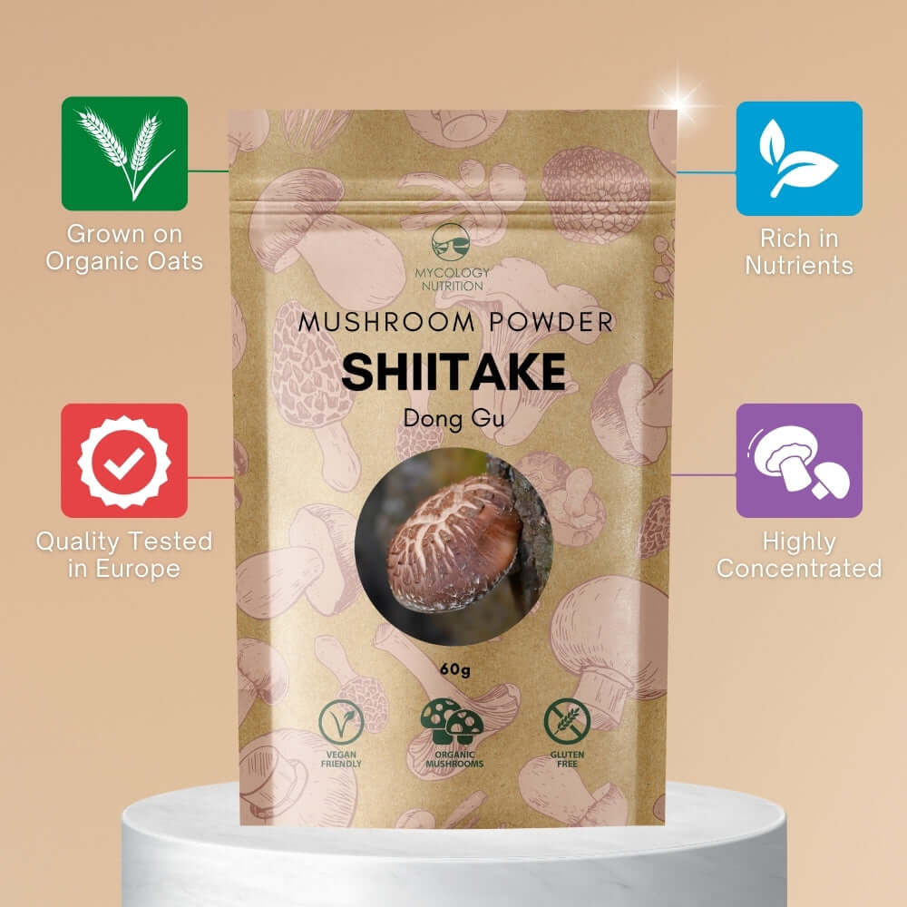 Shiitake Mushroom Powder - highly concentrated and quality tested in Europe