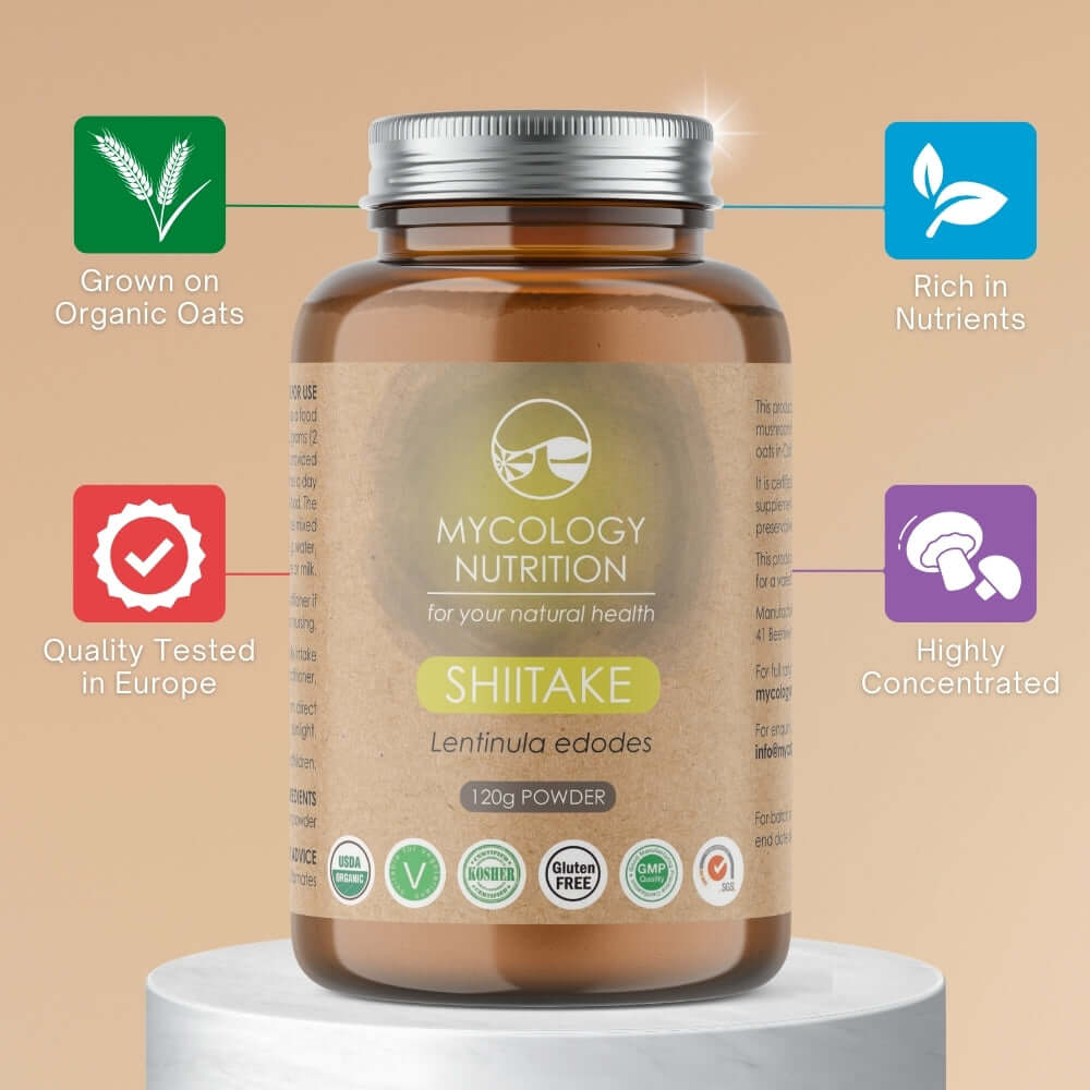 Shiitake Mushroom Powder - highly concentrated and quality tested in Europe