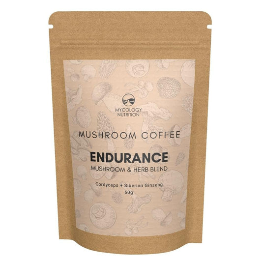Endurance Mushroom Coffee | Cordyceps & Siberian Ginseng | Boost Energy | Aid Mental Clarity | Adaptogenic | Strong Mushroom Coffee | 60g