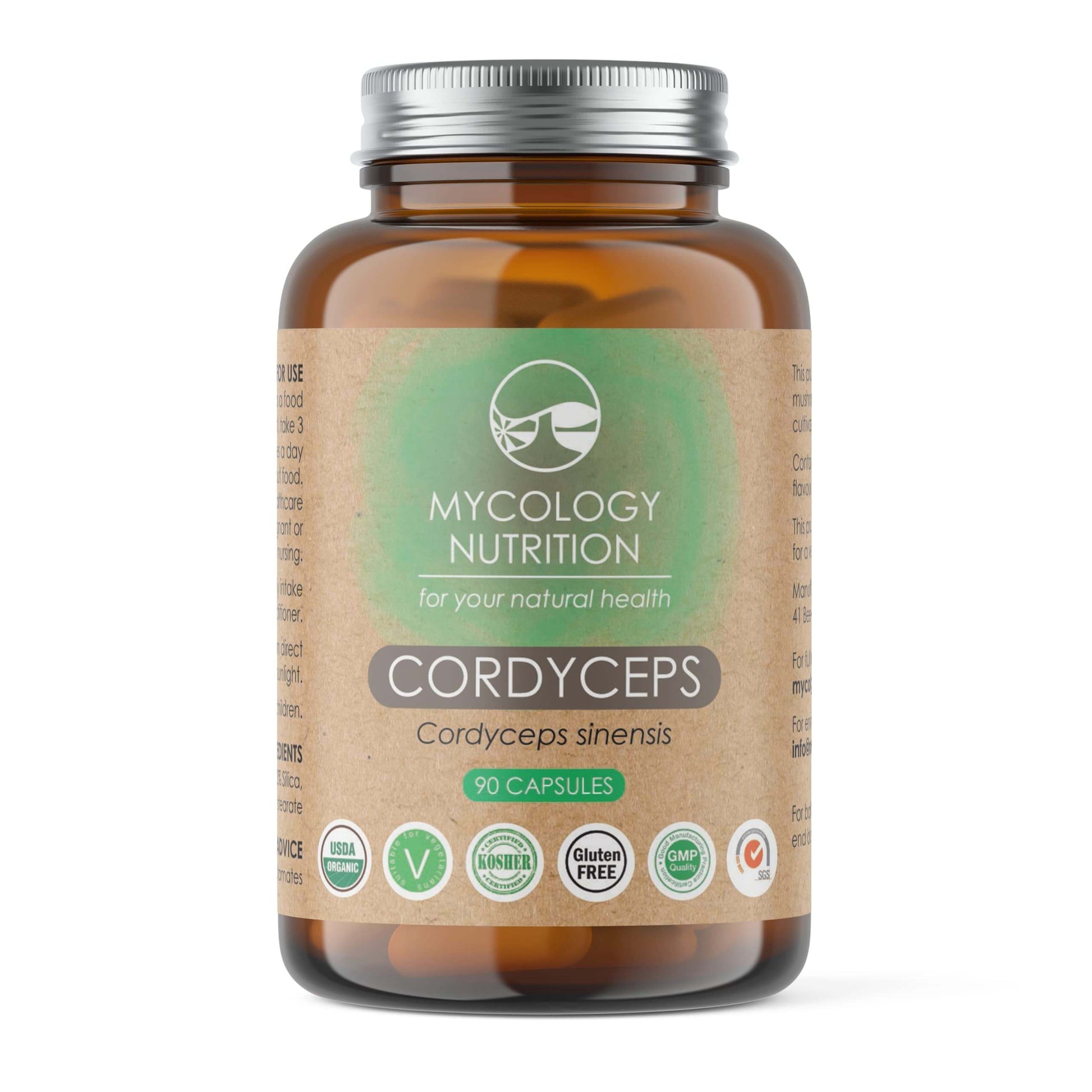 Cordyceps Mushroom Capsules in eco-friendly packaging