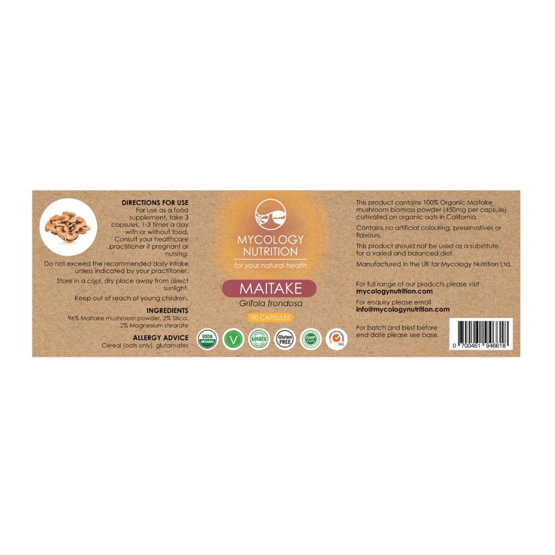 Maitake Mushroom Capsules - natural food supplement