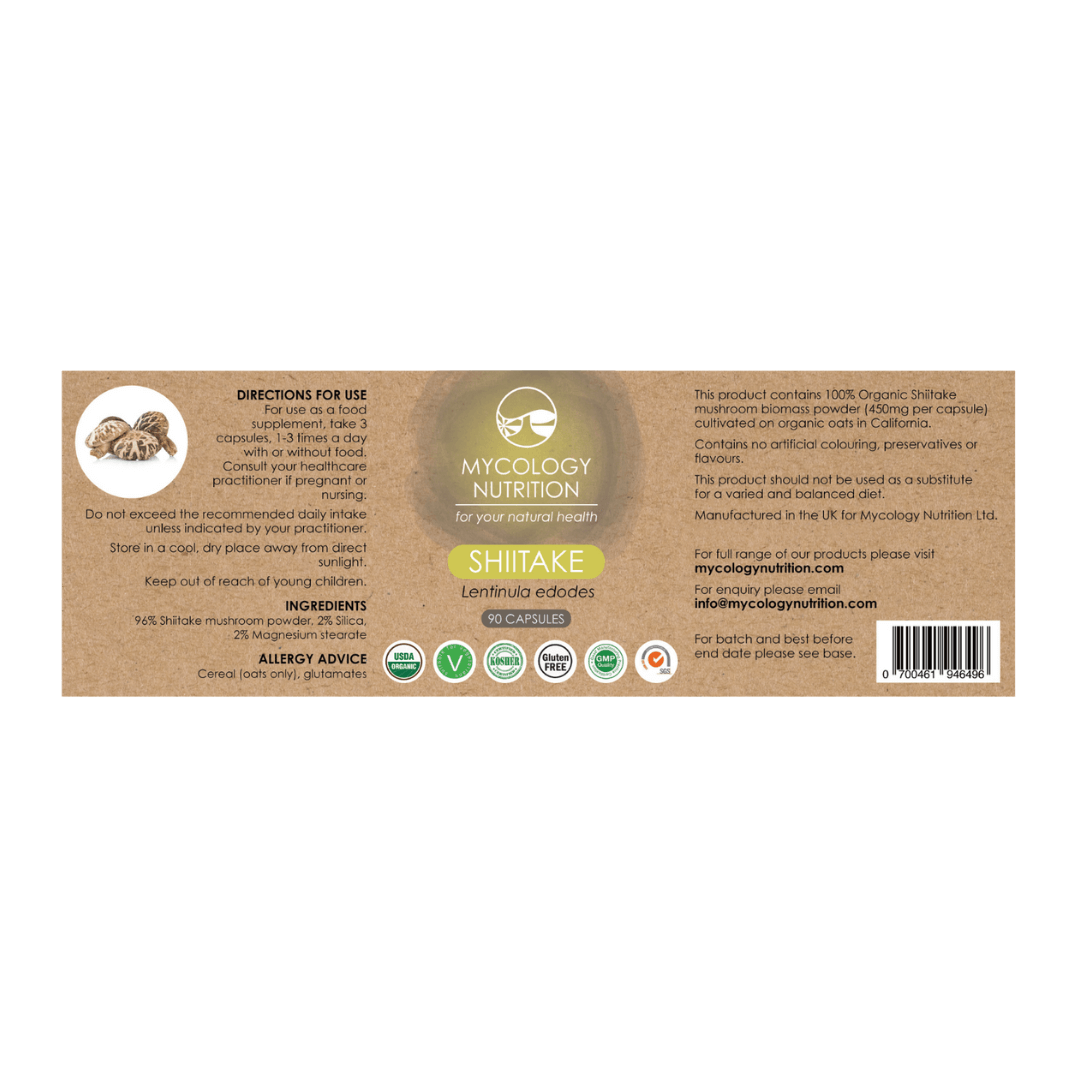 Shiitake Mushroom Supplements | 100% Organic Mushroom