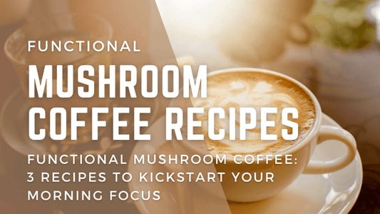 Functional Mushroom Coffee Recipes - 3 recipes to kickstart your morning focus
