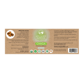 Chaga Mushroom Supplement - natural capsules with a sleek label