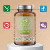 Chaga Mushroom Capsules - grown on organic oats and highly concentrated