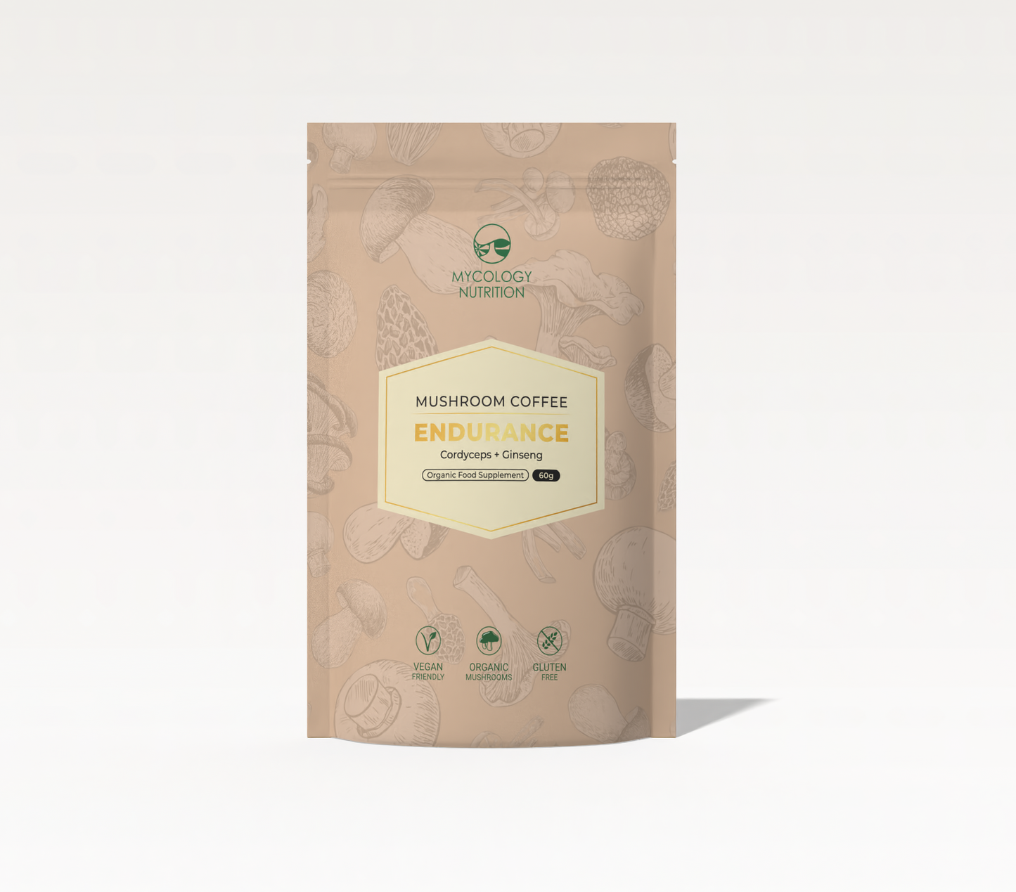 Endurance Mushroom Coffee – Cordyceps & Siberian Ginseng Blend, 60g