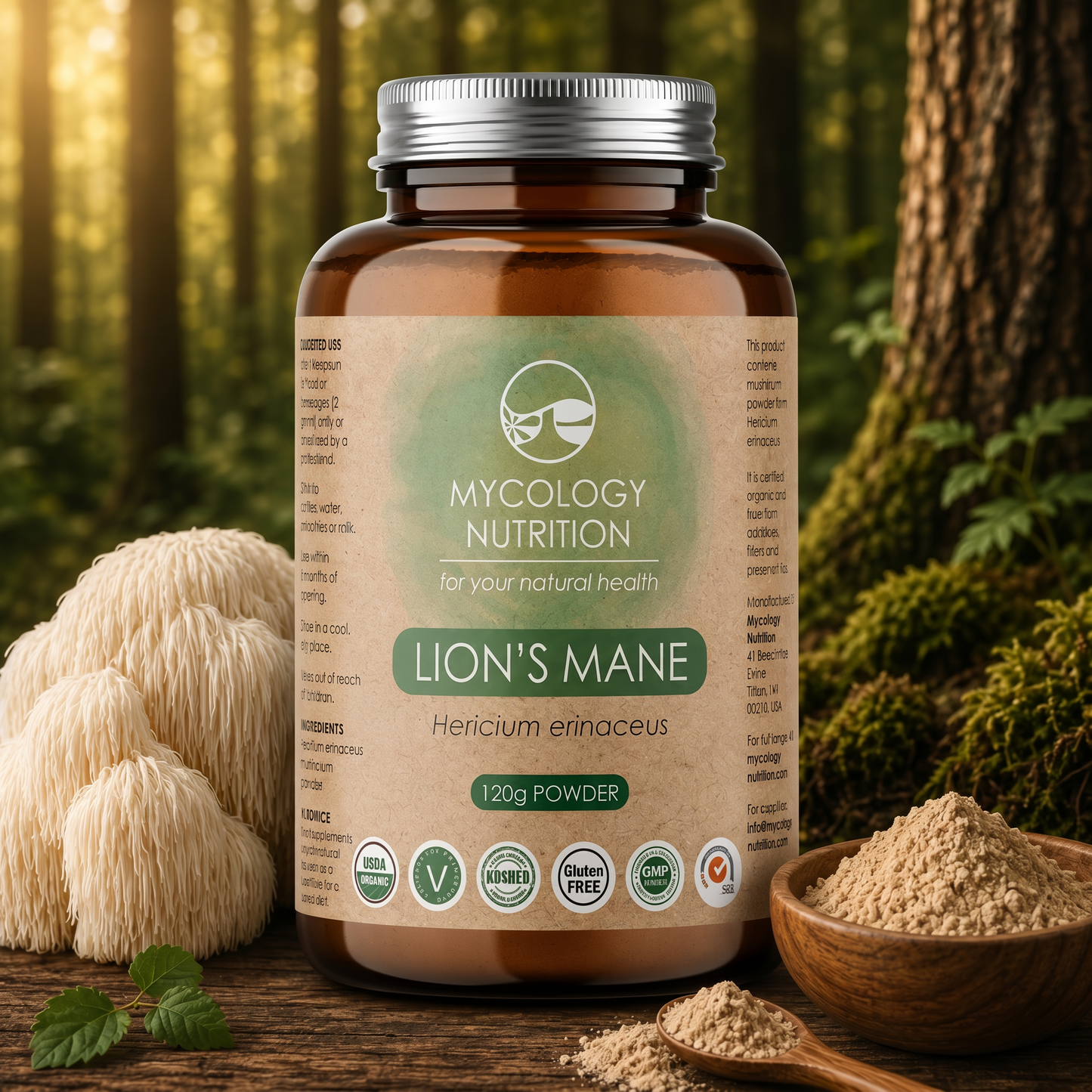 Lion's Mane Mushroom Powder · Focus & Memory · 120g