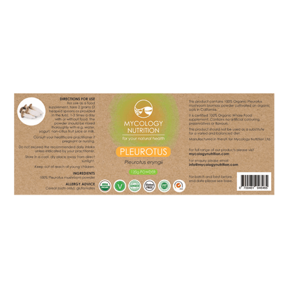 Oyster Mushroom Powder - directions for use, ingredients and allergy advice