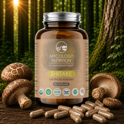 Shiitake Mushroom Capsules · Immune Support · 90 Capsules