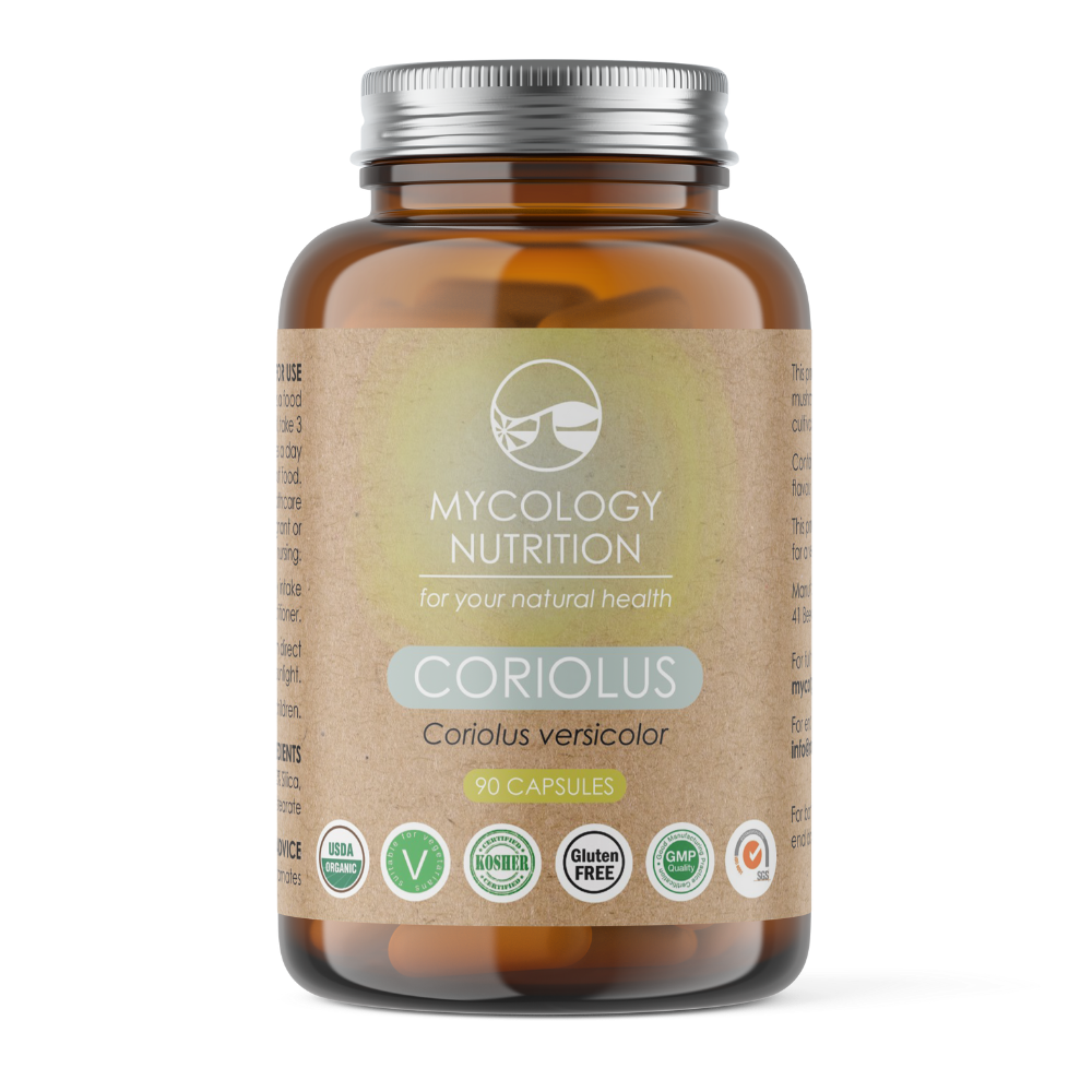 Turkey Tail (Coriolus) Mushroom Supplements | 100% Organic Mushroom