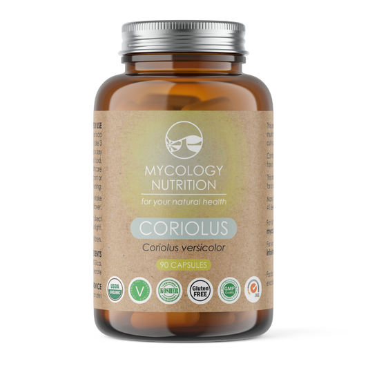 Turkey Tail (Coriolus) Mushroom Supplements | 100% Organic Mushroom