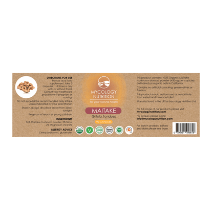 Maitake Mushroom Capsules - natural food supplement