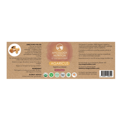 Agaricus Mushroom Supplements | 100% Organic Mushroom