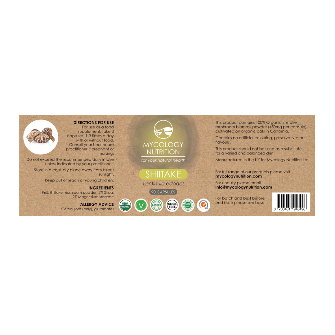 Shiitake Mushroom Supplements | 100% Organic Mushroom